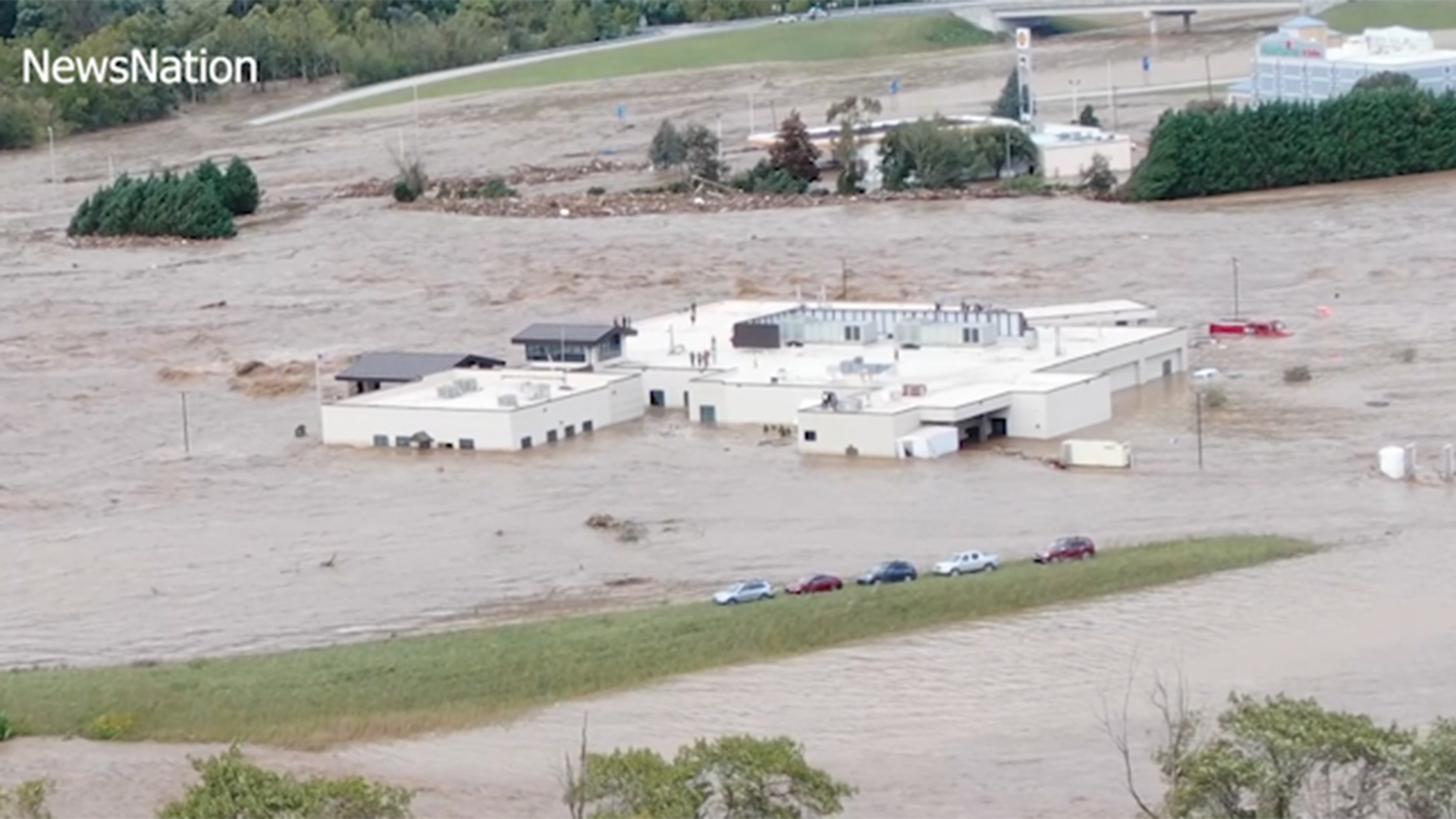 This video is from Friday in Erwin, Tennessee. Floodwaters from what was Hurricane Helena led to flooding across multiple states.