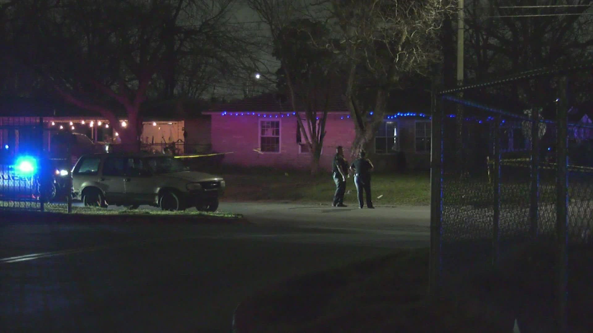 A man was stabbed to death in front of his girlfriend and her daughter outside of home on the north side Sunday night, according to police.