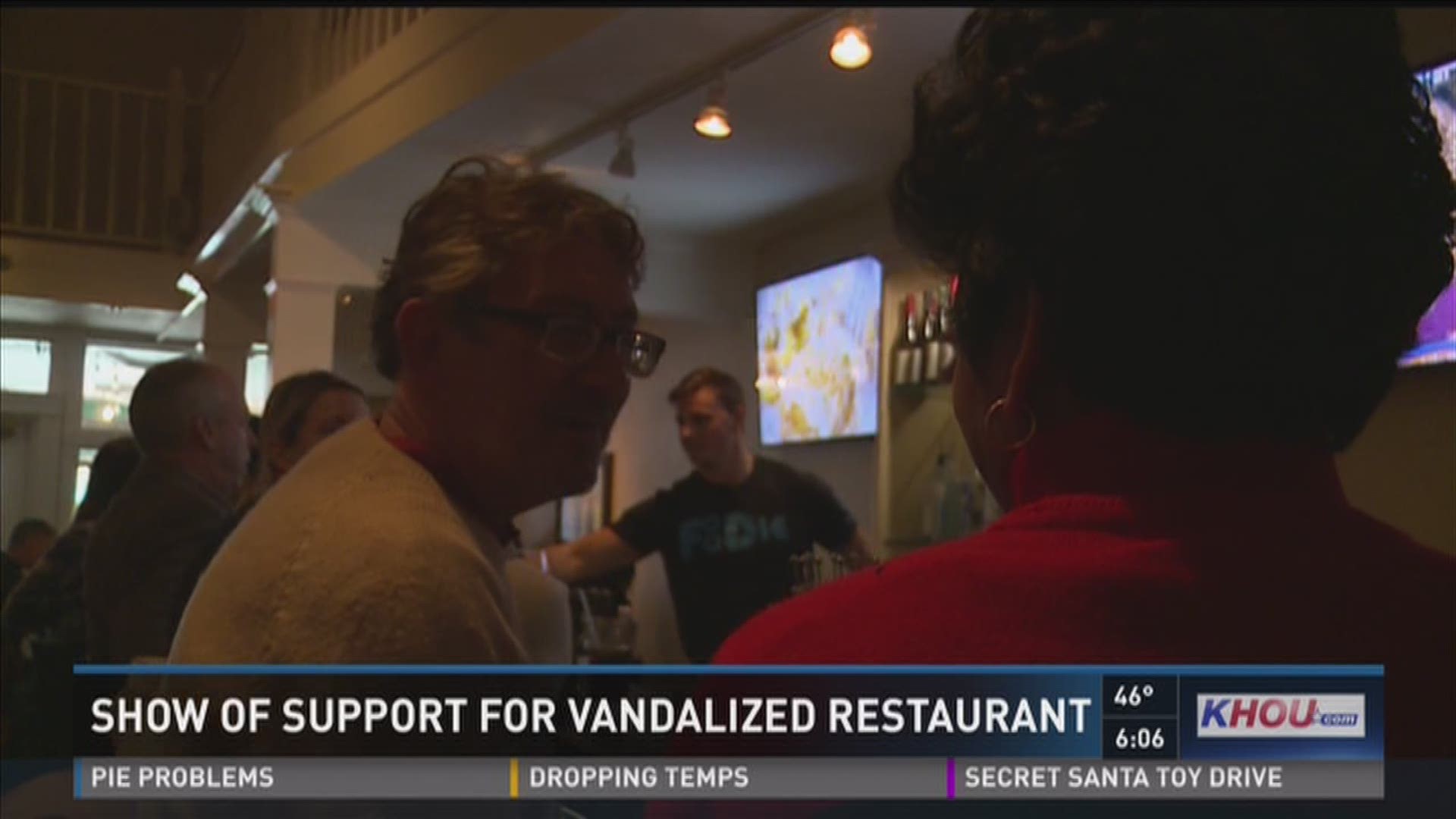 There's been an outpouring of support for a Muslim restaurant owner in Galveston.