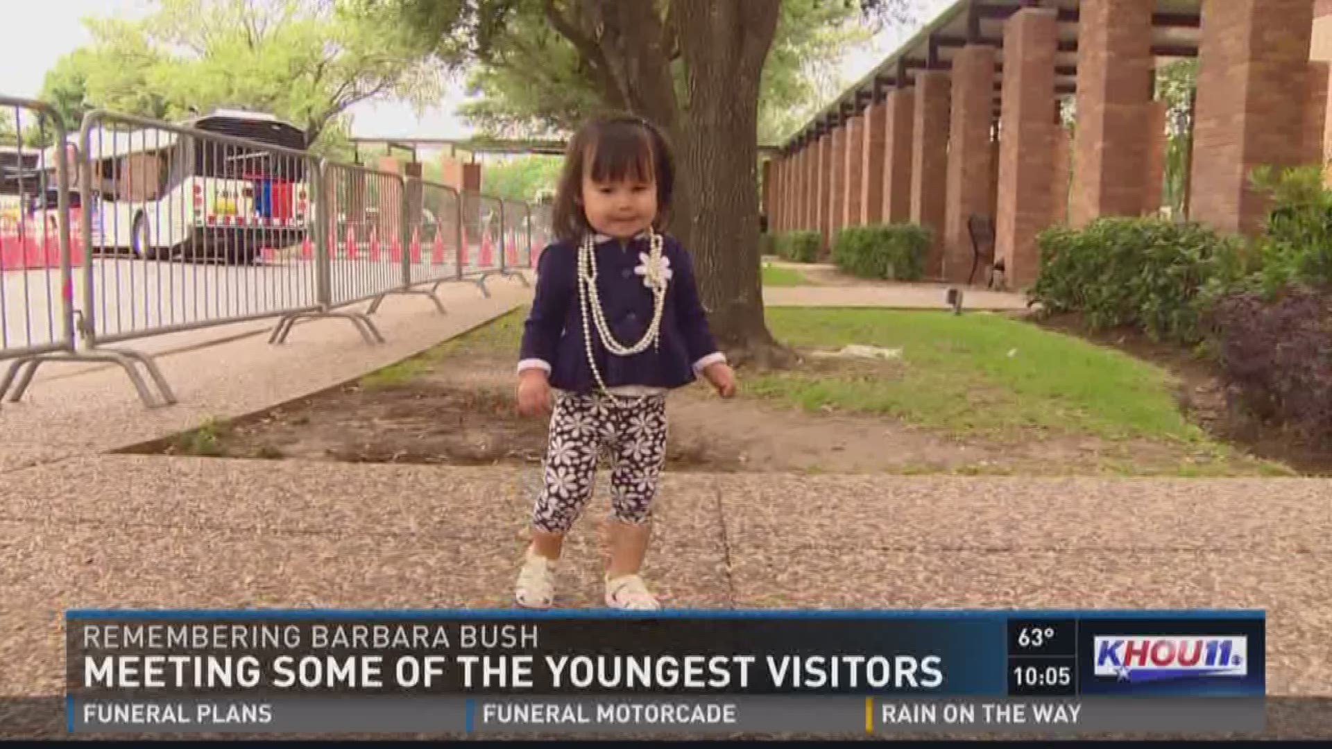 Local mothers shared with KHOU 11 on Friday why they decided to bring their young daughters to the public visitation for former First Lady Barbara Bush. 
