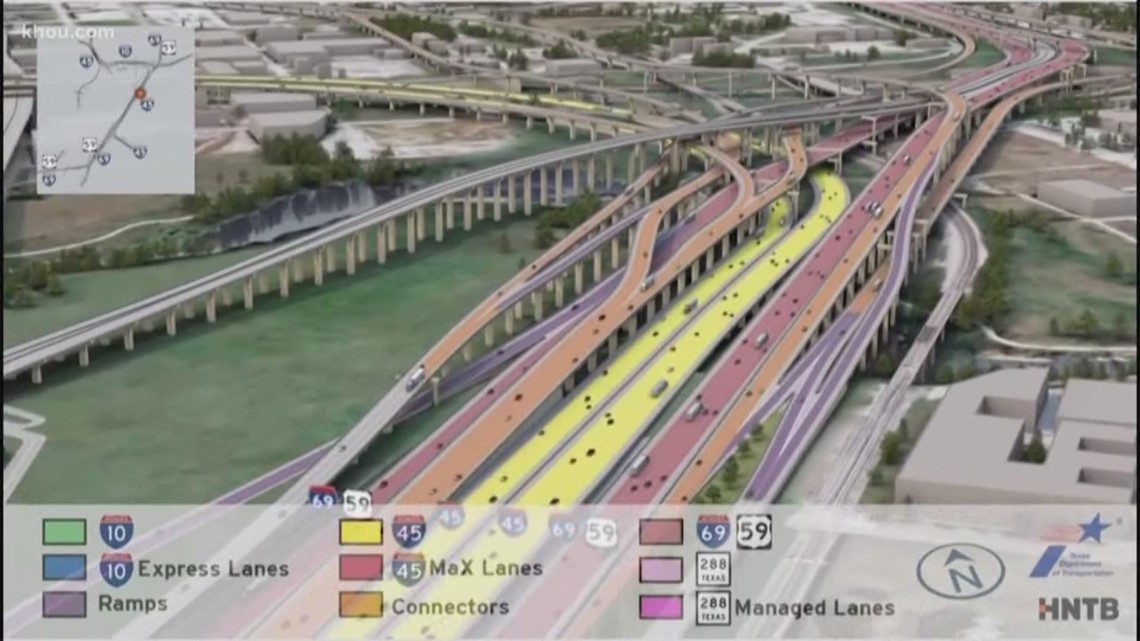 Massive remodel of Houston freeway system sends I-45 winding around  downtown - CultureMap Houston