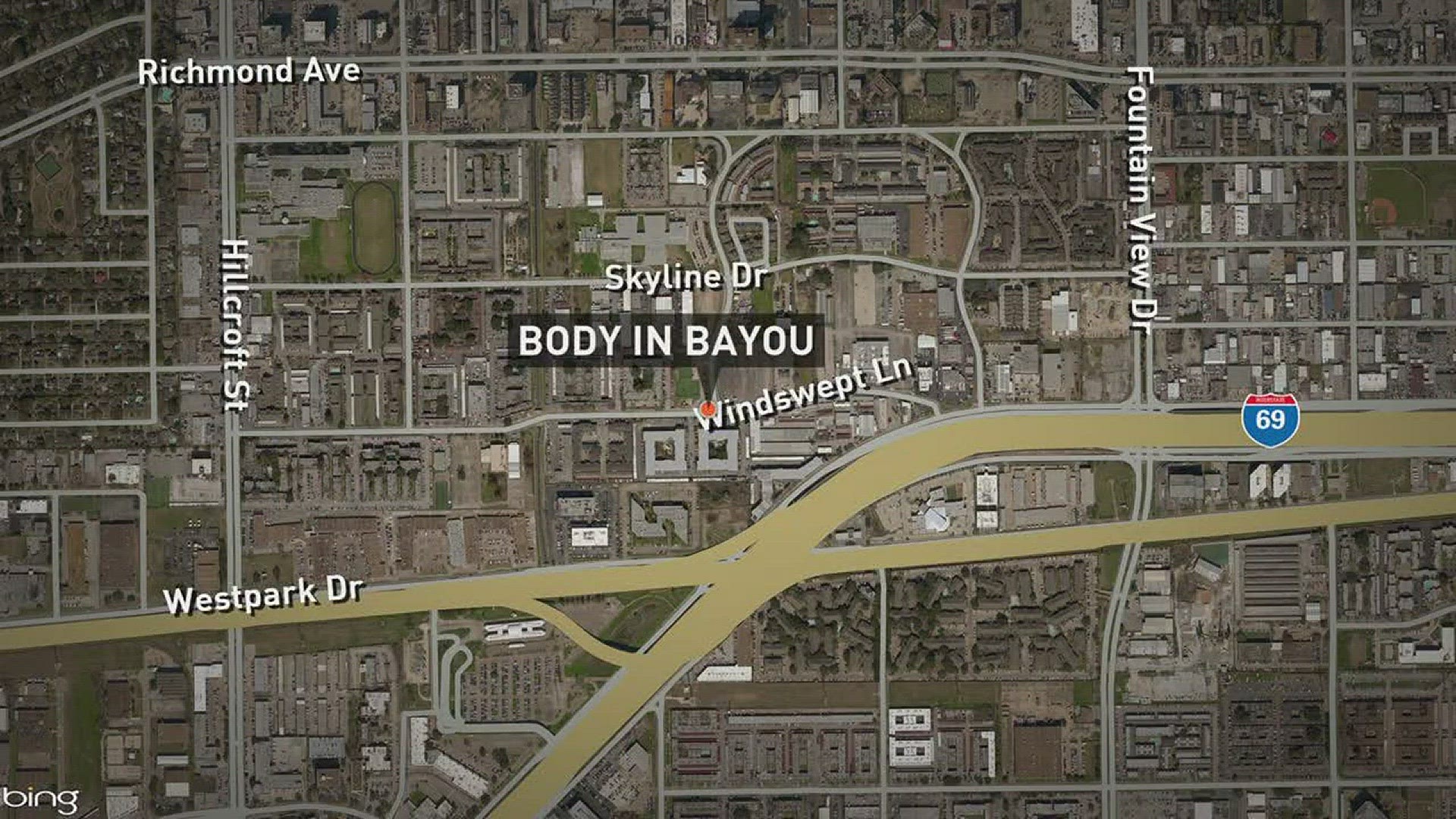 Police are investigating after a body was found in a bayou in southwest Houston Saturday.