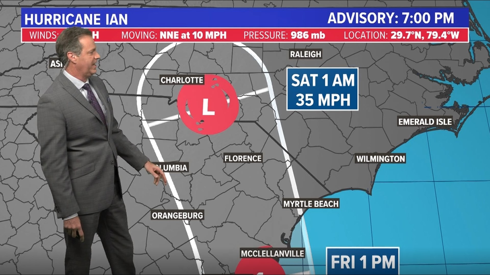Ian spent less than 12 hours as a tropical storm before regaining strength as a Category 1 hurricane. It's on track to make landfall in Charleston as early as Friday