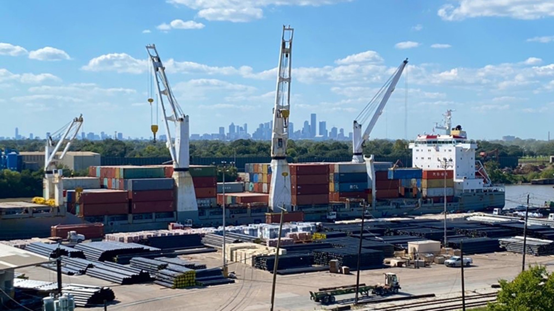 A shortage of drivers and trucks has caused backups nationwide and some big-box retailers are now using the Houston port as an alternative.