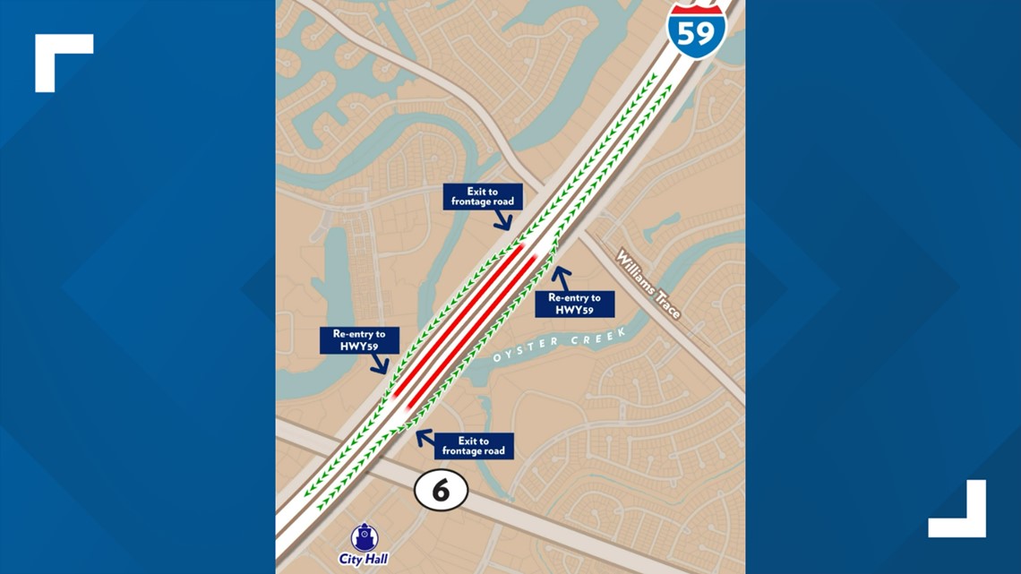 Houston traffic: Southwest Freeway to close at Oyster Creek | khou.com