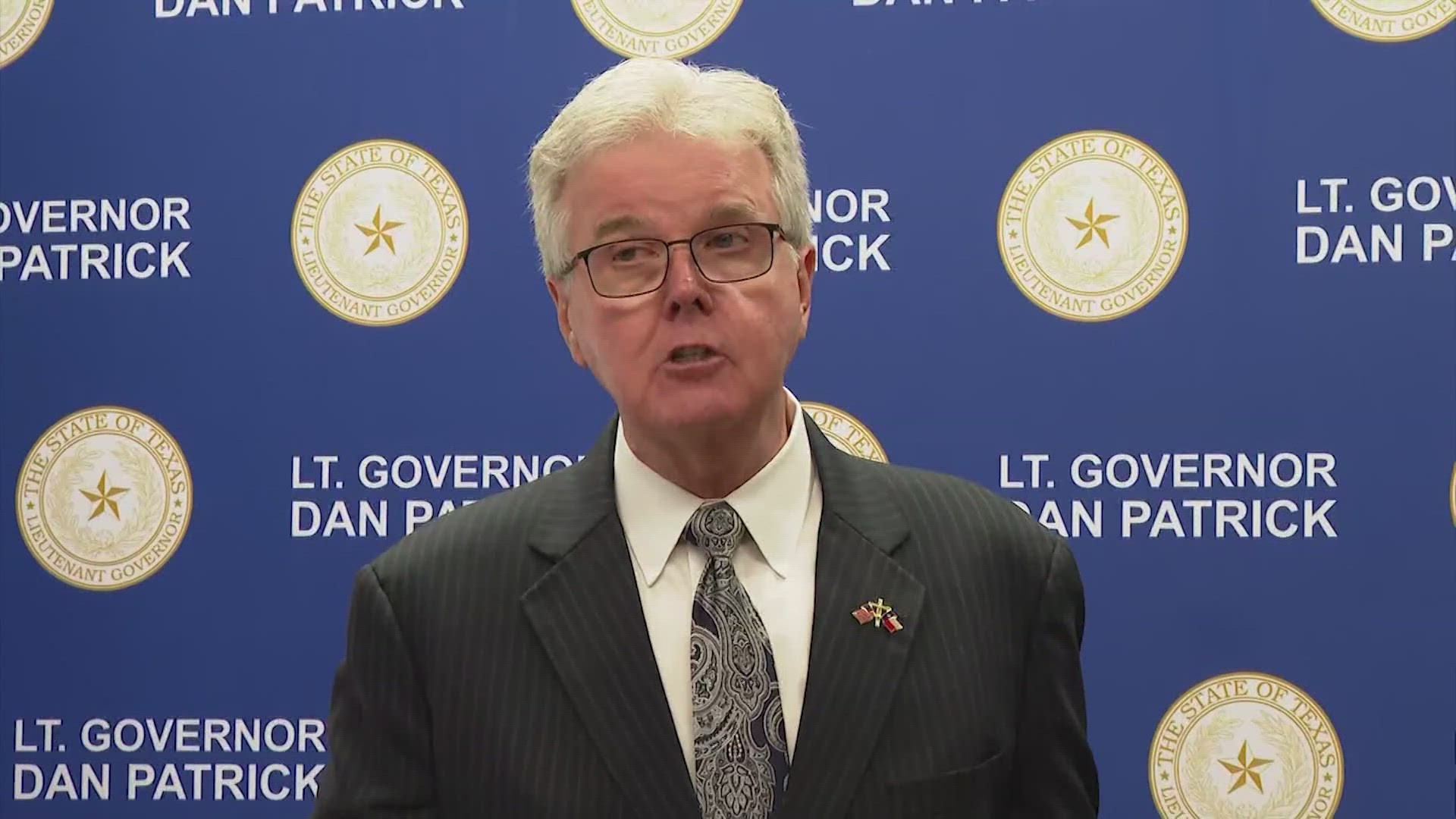 Lt. Gov. Dan Patrick sounds off on property tax relief fight