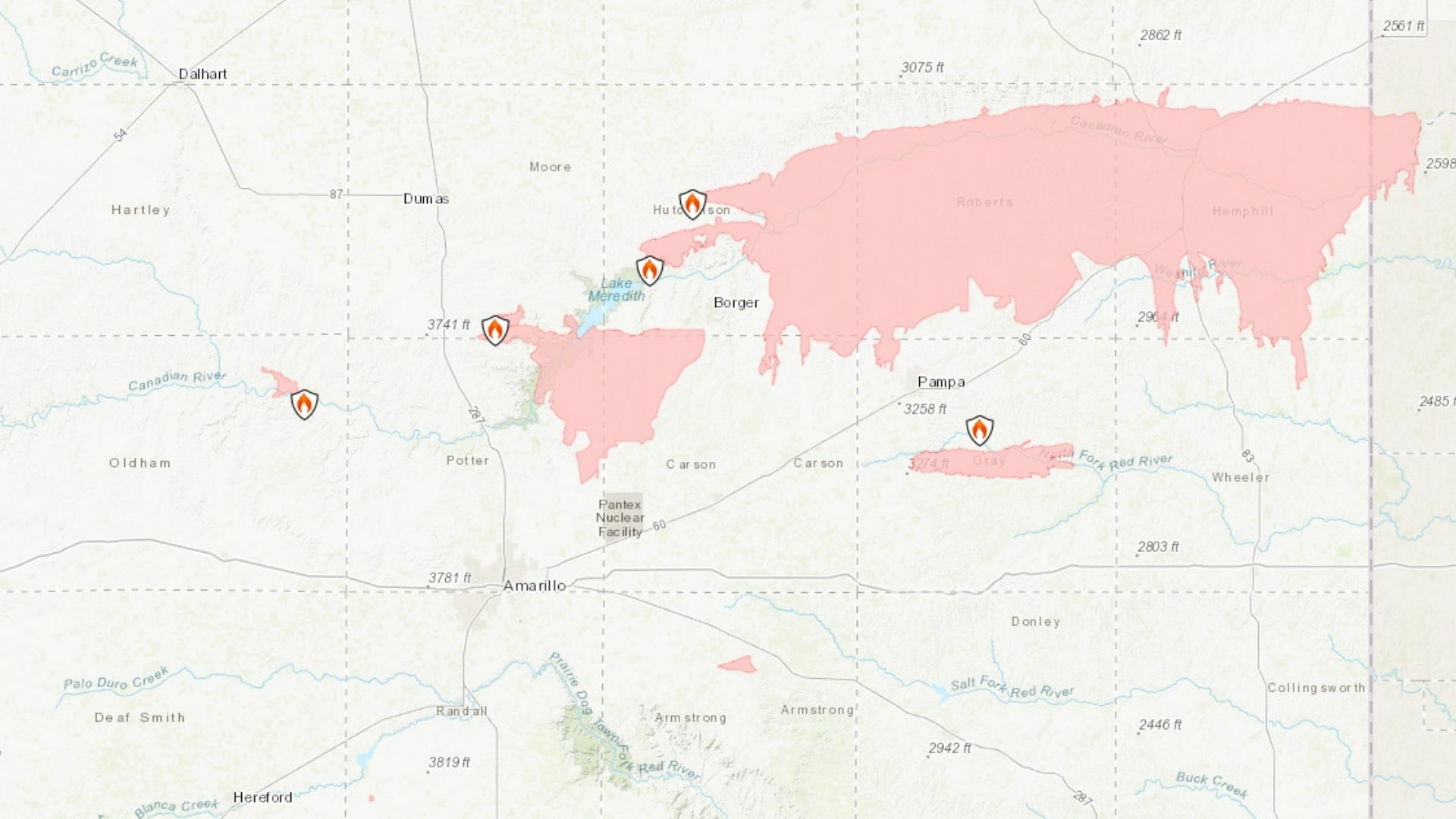 Wildfires in Texas Panhandle: Maps, air quality & other resources ...