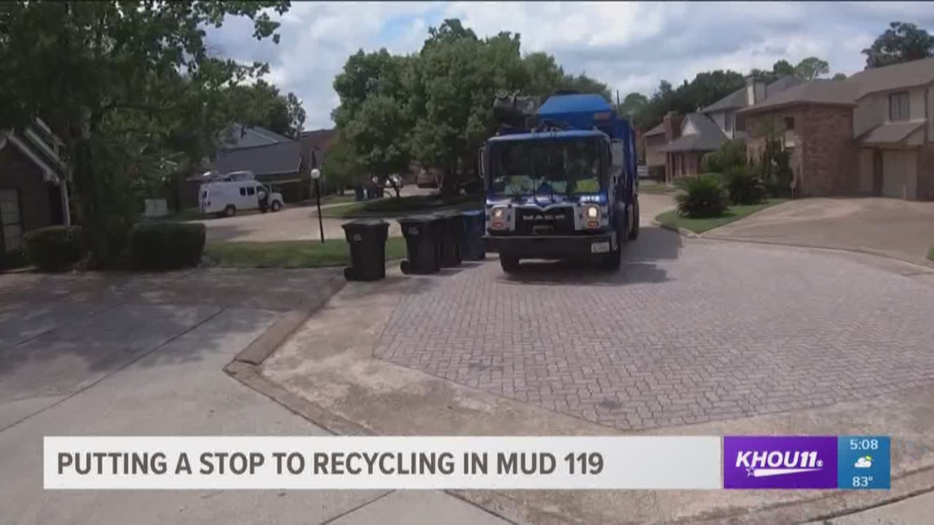 Recycling is coming to an end for some residents in northwest Harris County.