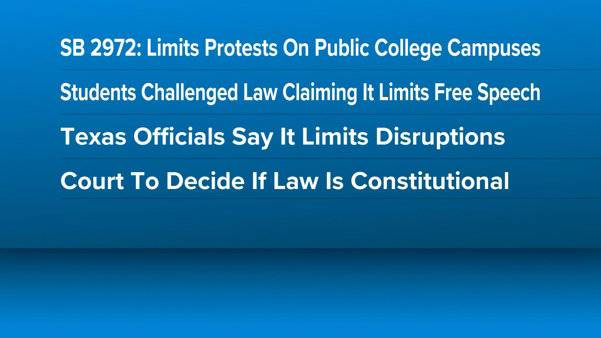 Federal appeals court weighs constitutionality of Texas college protest ...