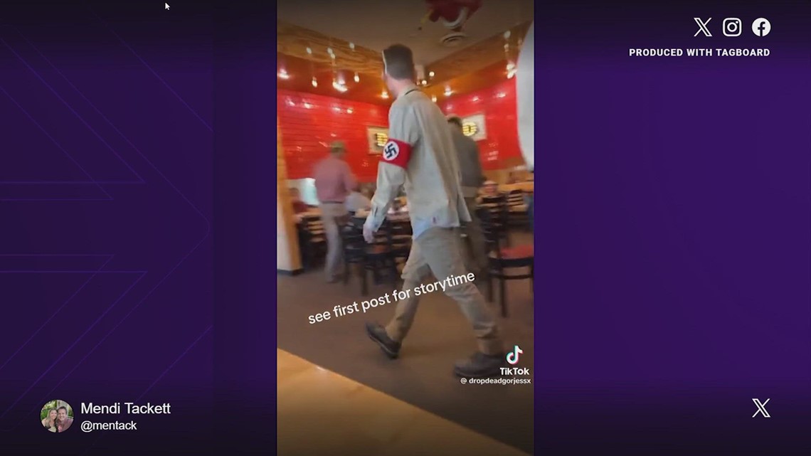 Group wearing Nazi uniforms inside Torchy's Tacos - Vimarsana News