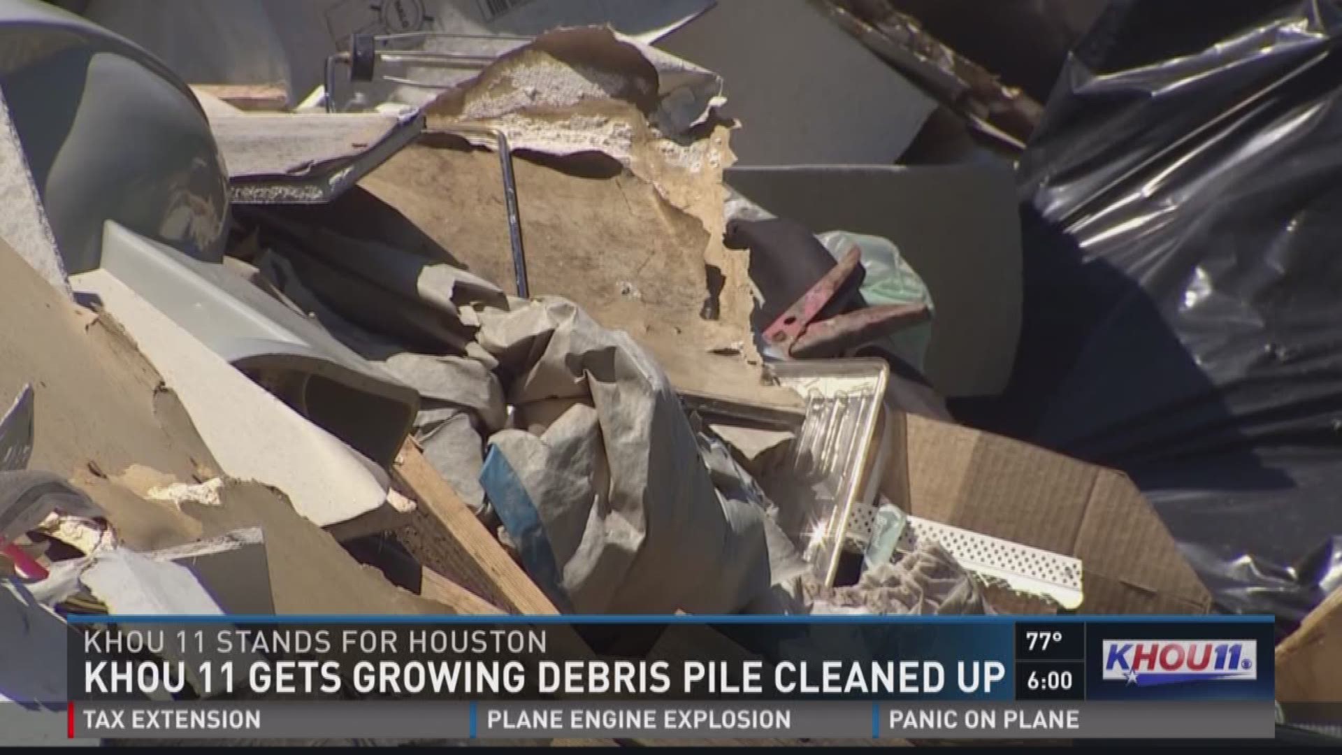 Many neighborhoods continue to deal with storm debris nearly eight months after Harvey.One pile of trash in the Bear Creek area was still growing until KHOU 11 News got involved.