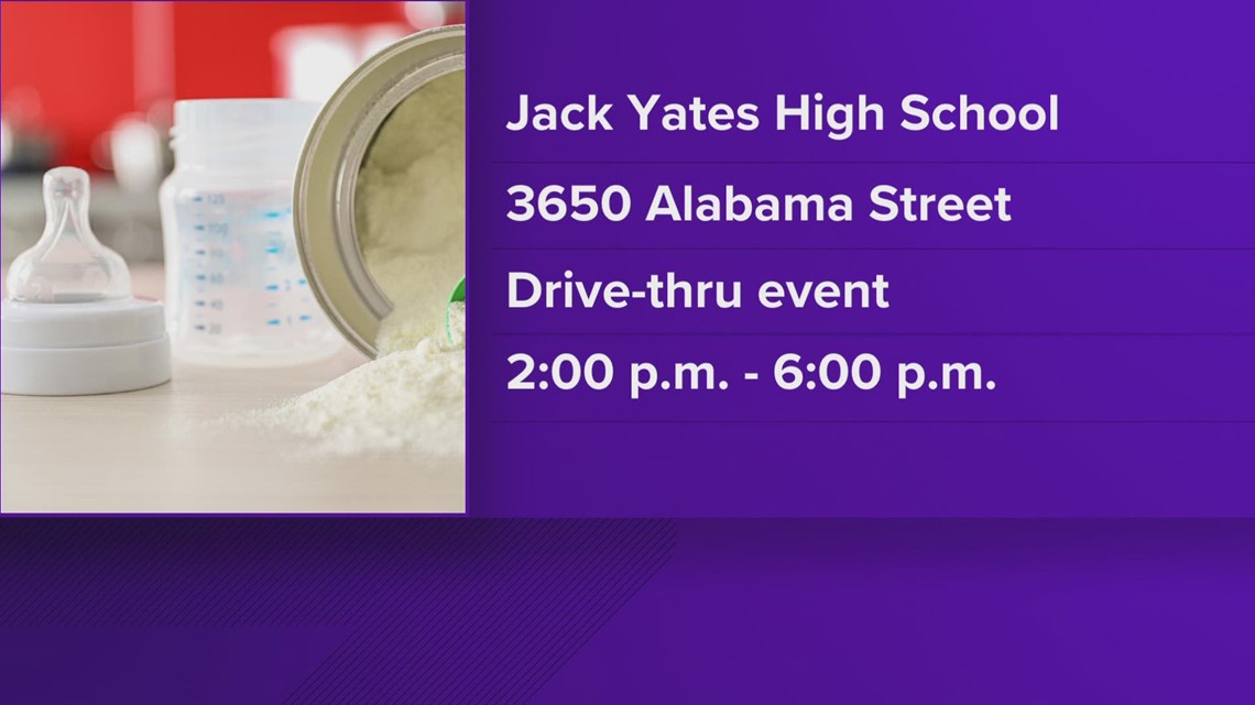 Free baby formula drive hosted by Rep. Sheila Jackson Lee, NACC in Houston Saturday