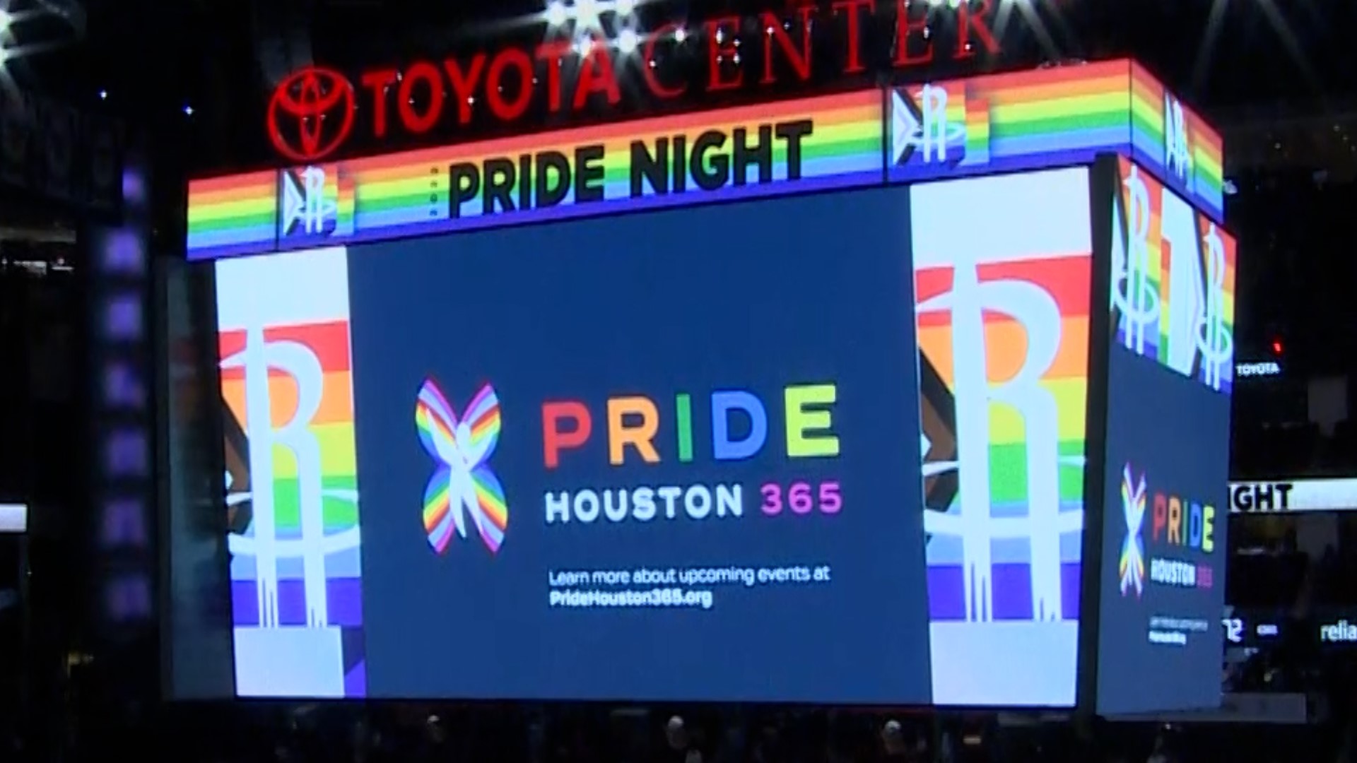 Pride Houston partnered with the Houston Rockets Wednesday for Pride Night and made several announcements about changes to its organization.