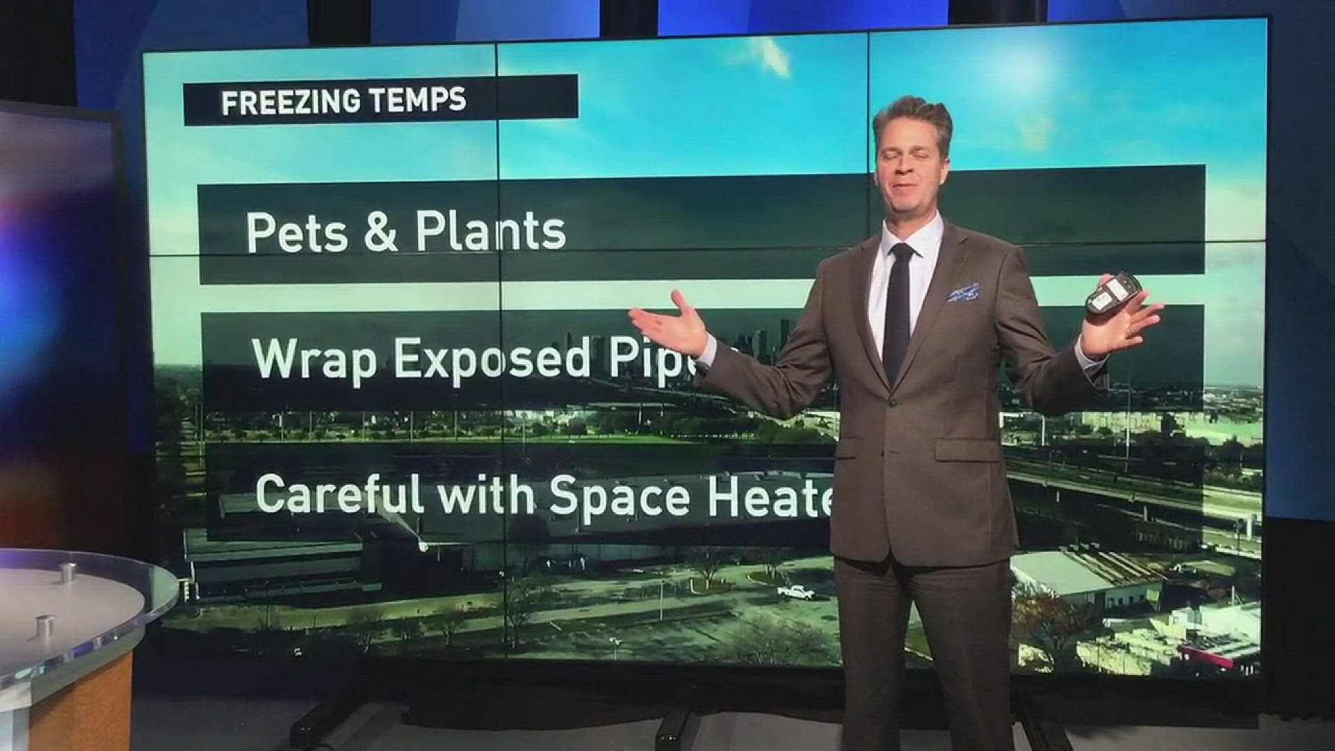 KHOU 11 Chief Meteorologist David Paul has an update on the freezing temperatures expected for the Houston area Sunday evening into the beginning of this week.