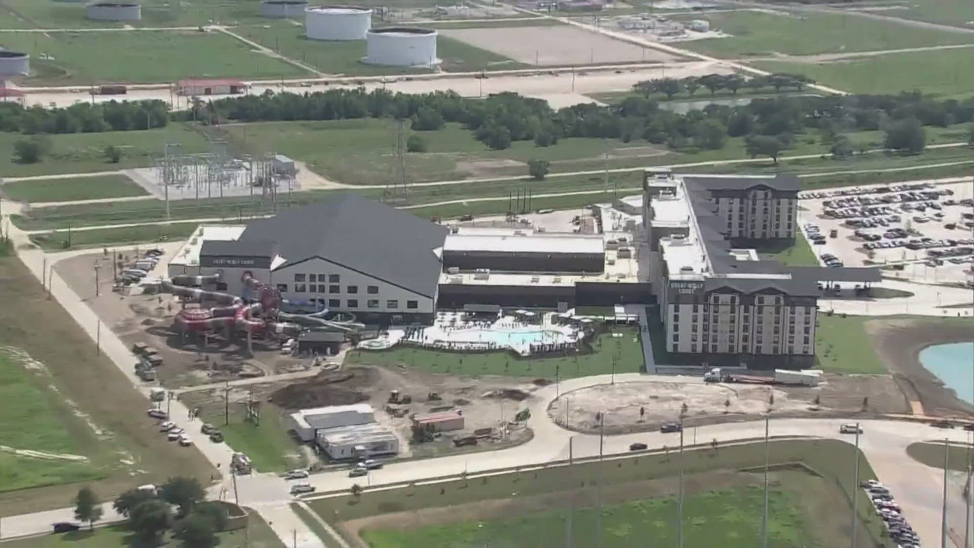 The indoor water park and hotel is located on Great Wolf Way just east of the Gulf Freeway in Webster.