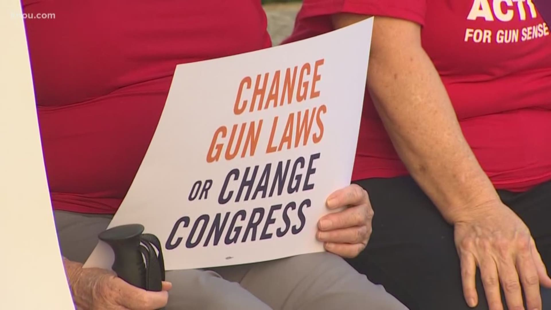 When the El Paso and Dayton mass shootings happened, Houston City Hall lit up in Orange as a call to end gun violence. On Sunday, the call was heard again from the steps of Houston City Hall, as the gun control group "Moms Demand Action" hosted a rally.