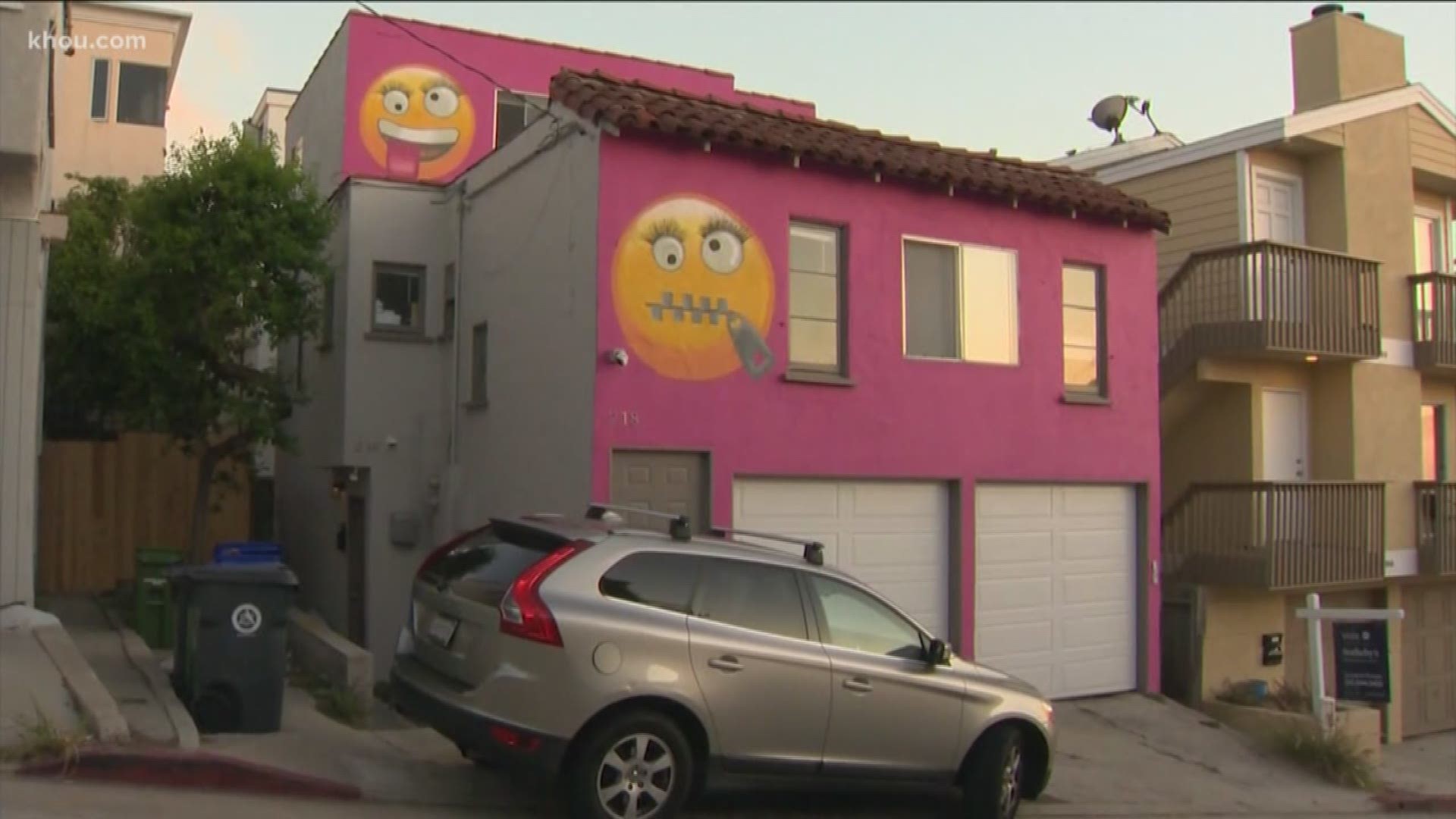 A new paint job on a house in California is getting bad reaction from neighbors.