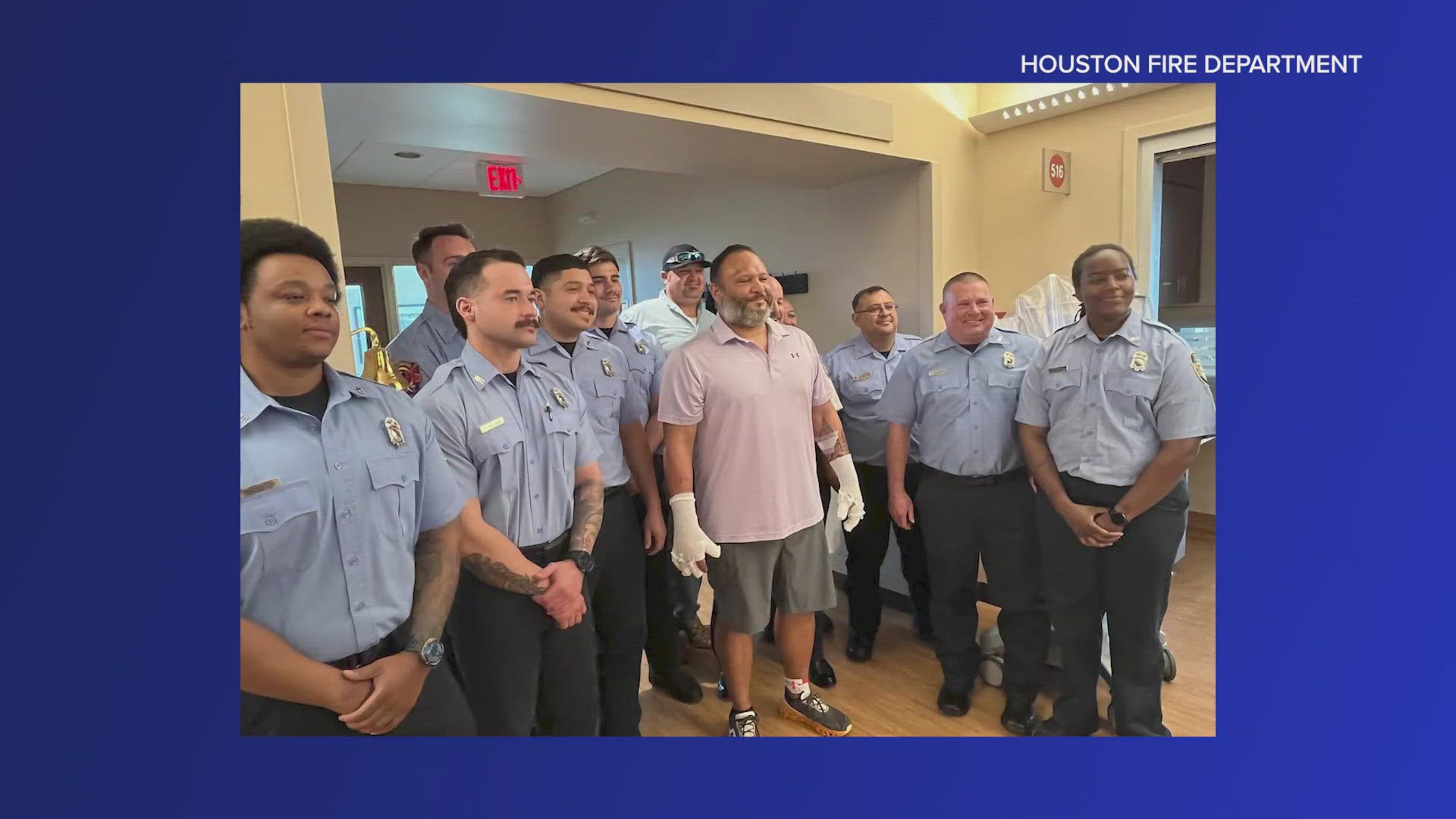 Houston firefighter injured in apartment fire last month released from ...