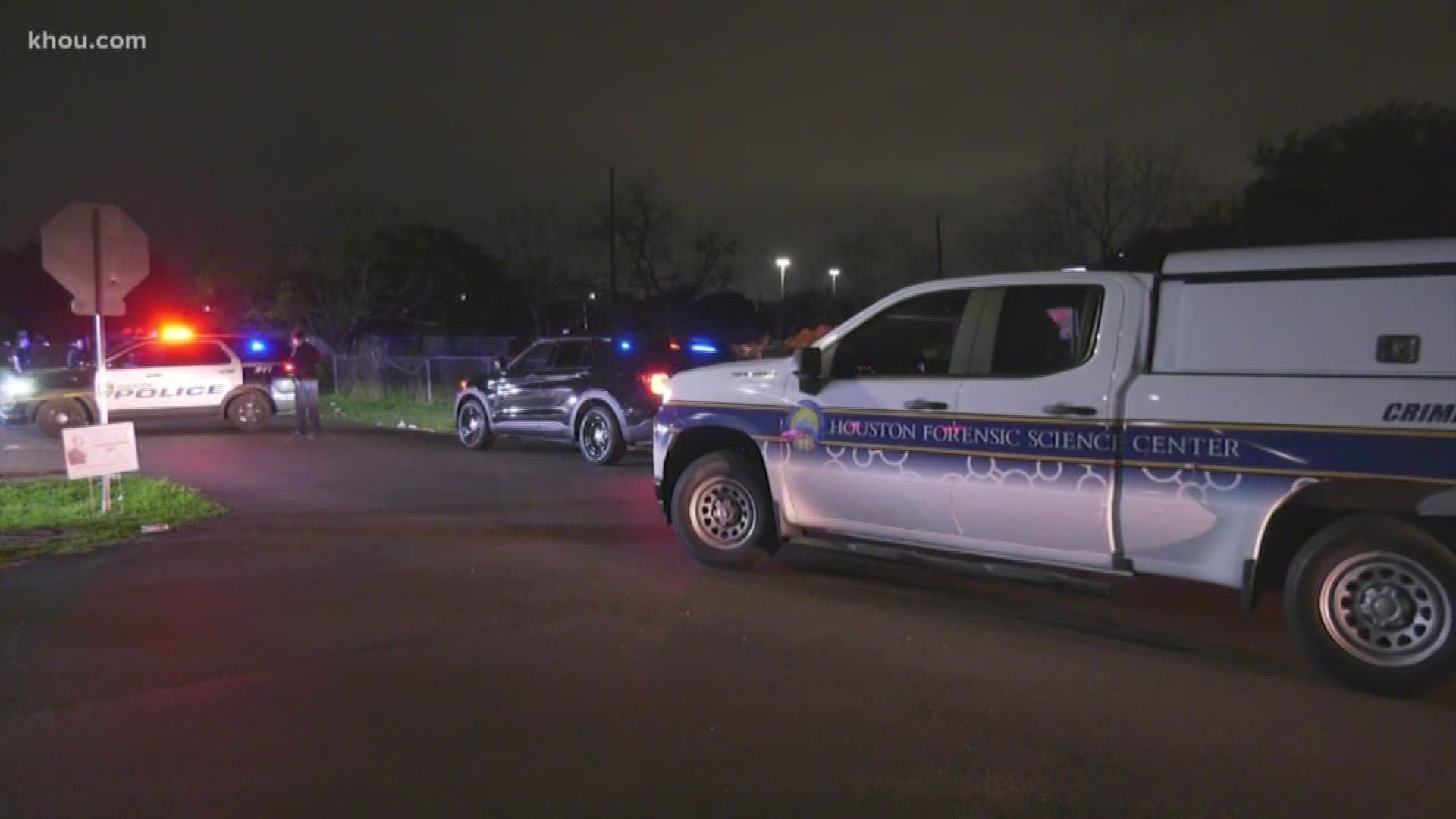 Two undercover officers said they were fired at after following a suspicious vehicle into south Houston.