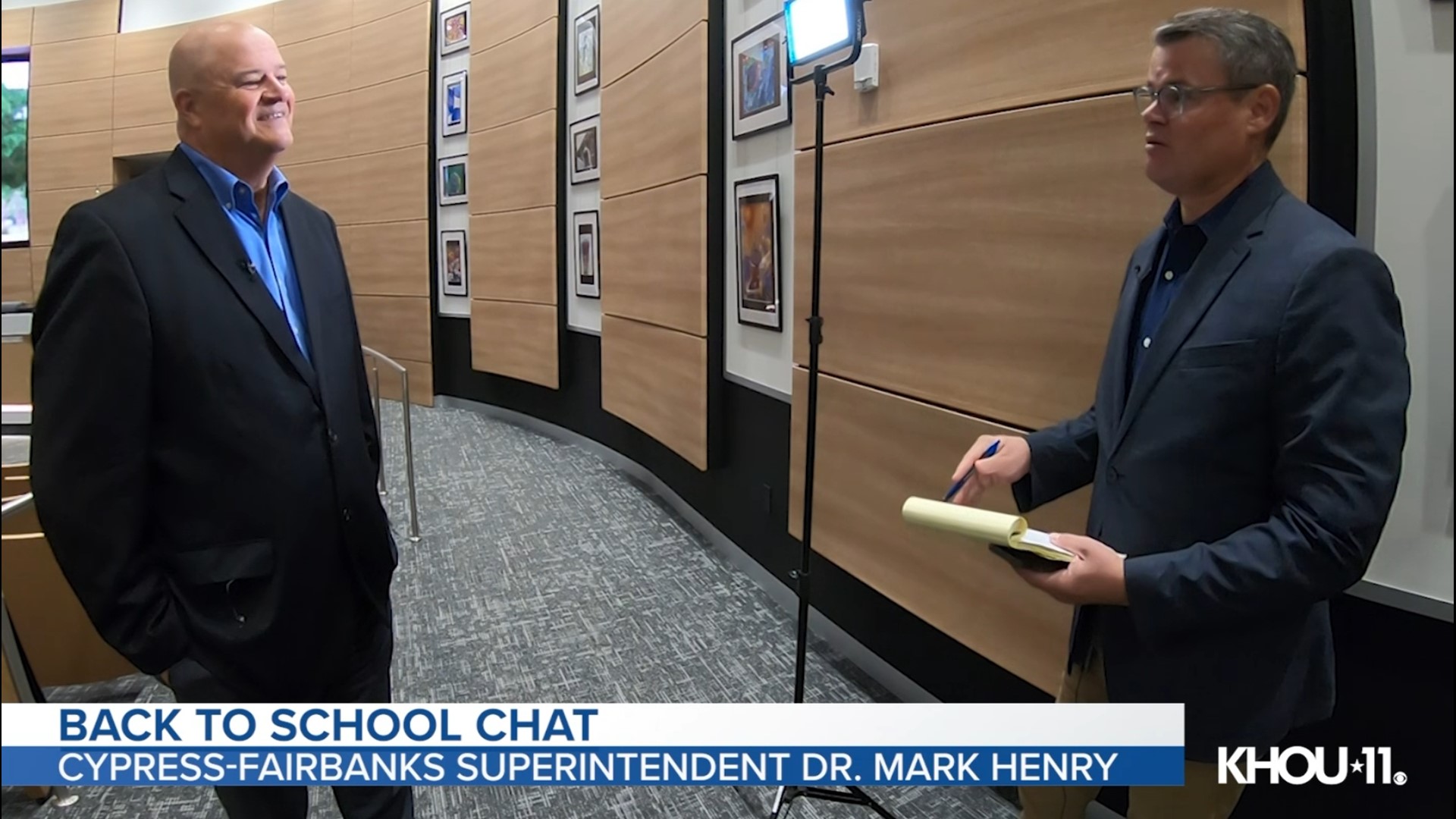 KHOU 11's Jason Miles talks to Cy-Fair ISD Superintendent Dr. Mark Henry about the school year.