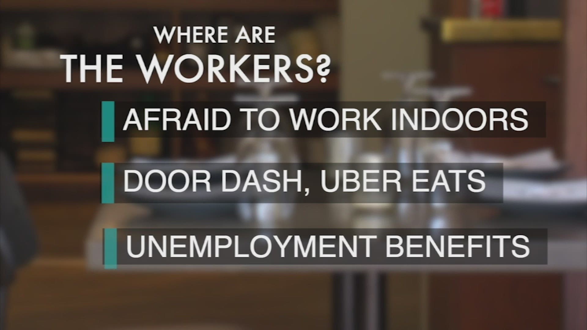 John Matarese says restaurants and companies are looking for skilled workers and boosting pay — they say it's actually hard to find people who will show up.