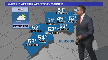 Houston forecast: Warmer morning expected Wednesday