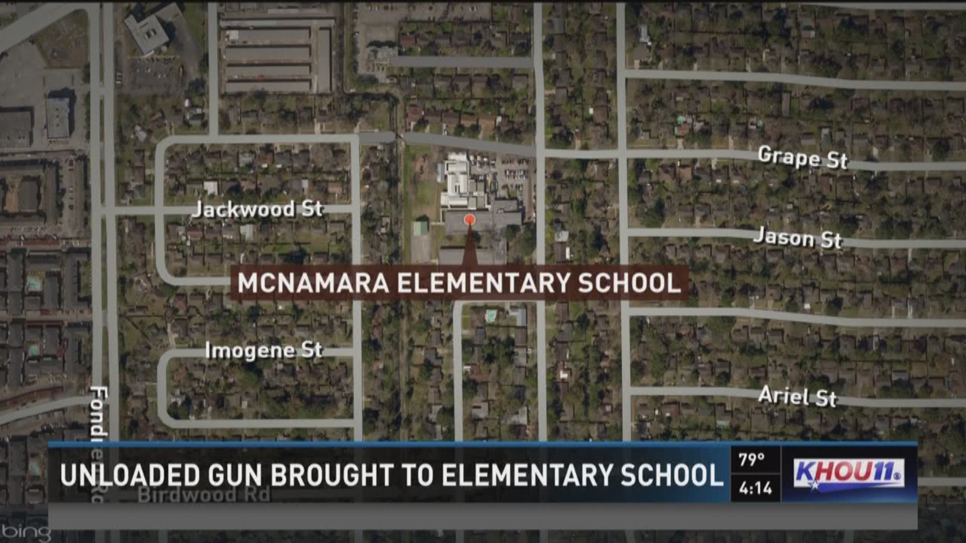 Students at McNamara Elementary School are safe after an unloaded gun was found inside a student's backpack on Monday.  