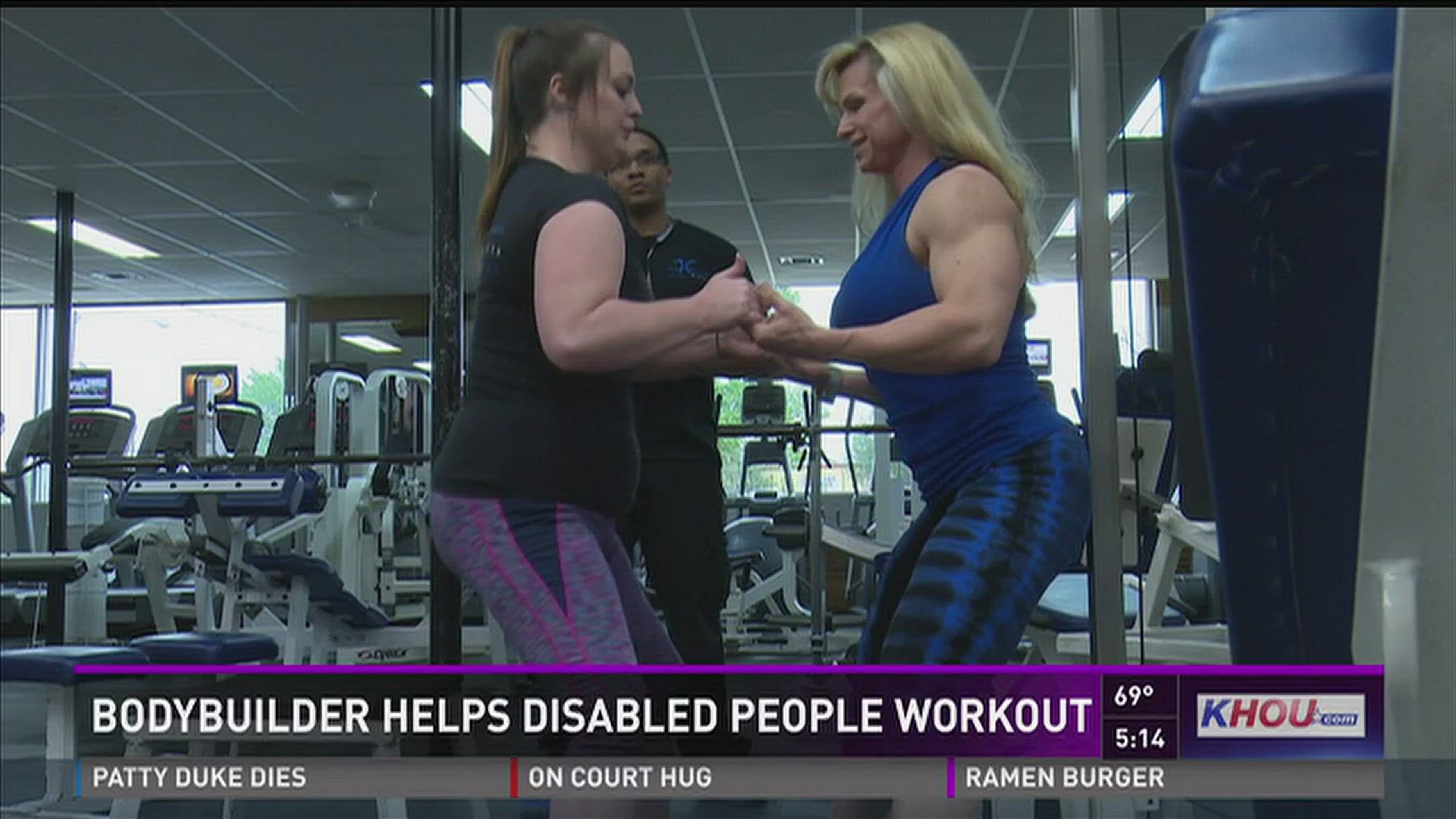 The goal for bodybuilder Tina Chandler is to help the differently-abled.