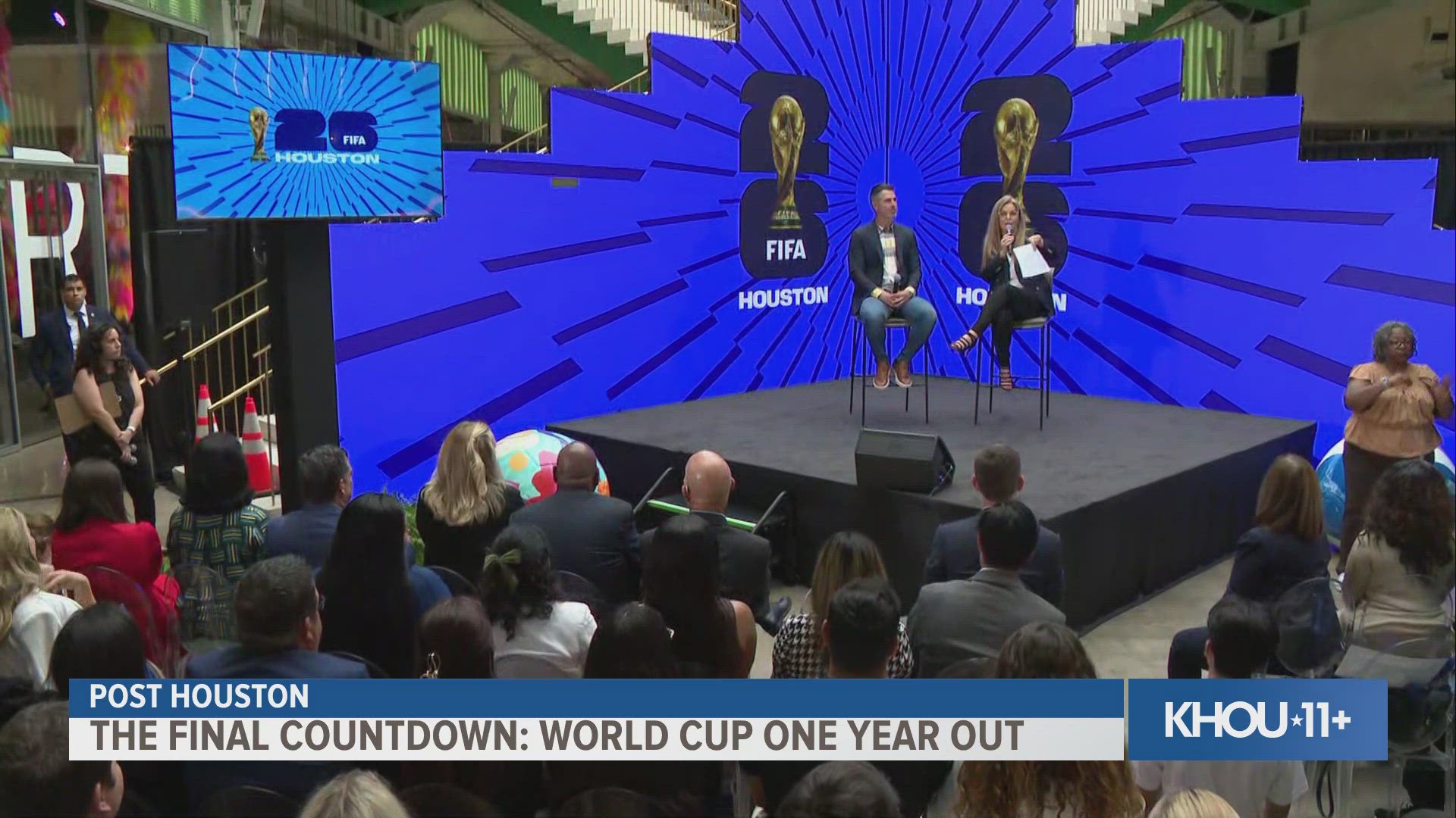 The FIFA World Cup 26 Houston Host Committee unveils major updates with one year to go until the games.