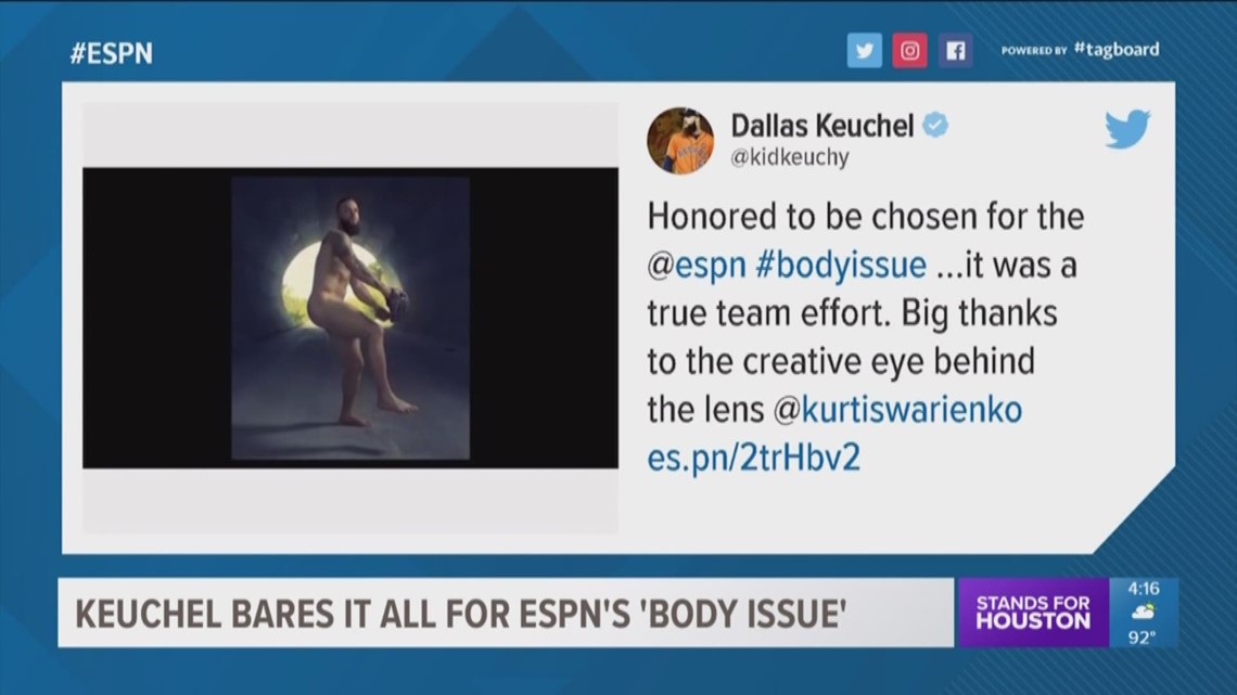 Astros' Dallas Keuchel to appear in ESPN's Body Issue