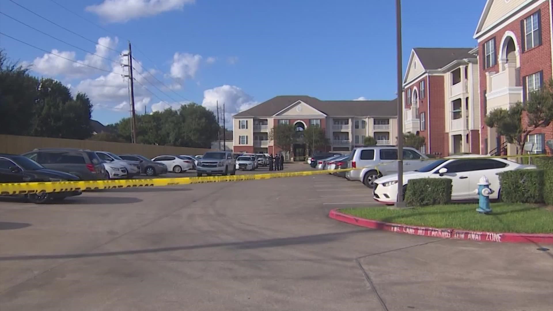 Harris County Sheriff deputies found three children abandoned inside a west Harris County apartment complex Sunday along with skeletal remains.