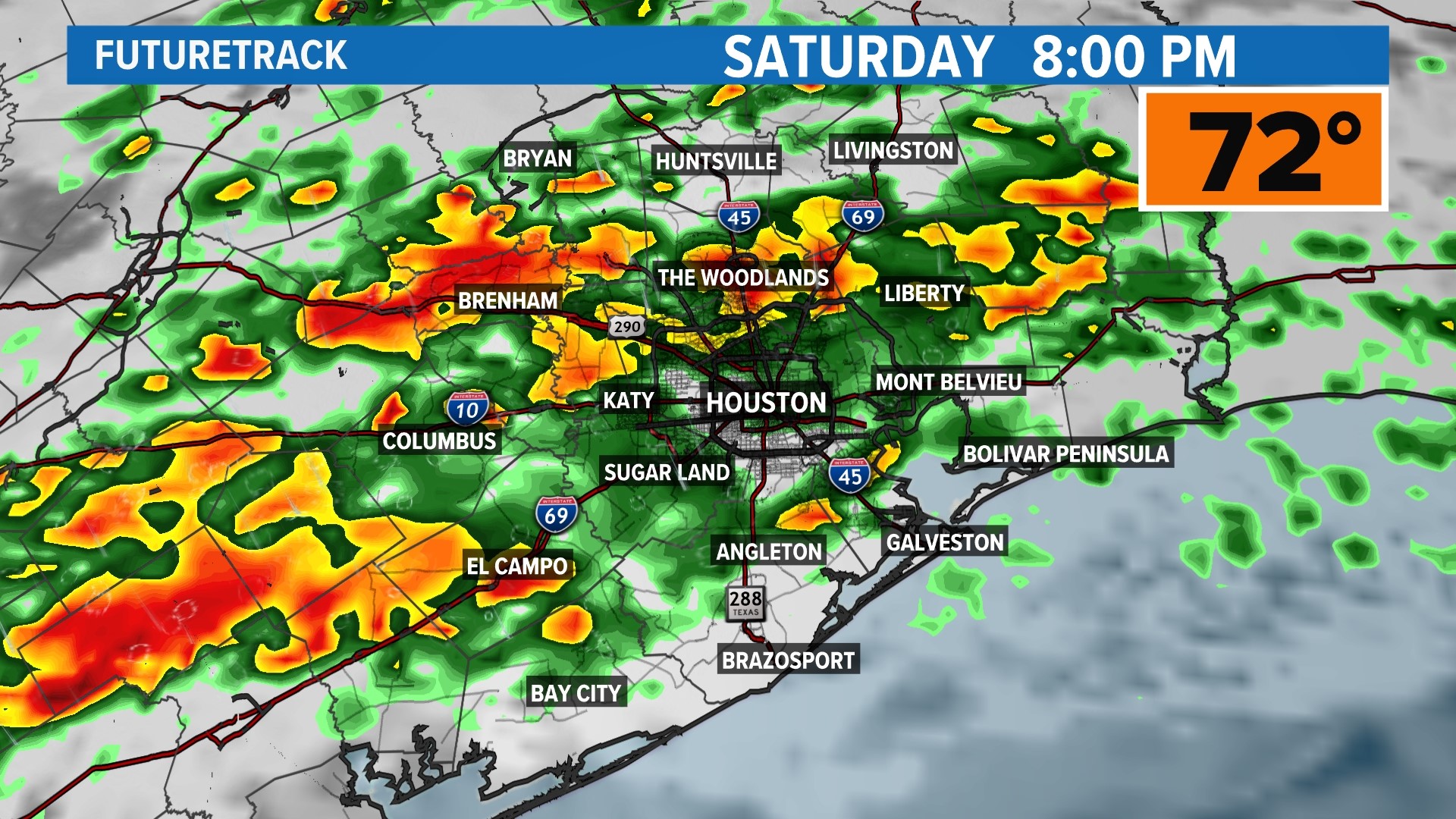 Big changes are coming Saturday as a cold front brings thunderstorms and a flood threat to the Houston area.
