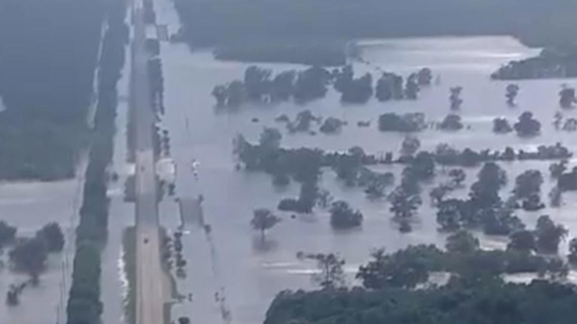 Liberty County, Texas: US 90 closed at Trinity River after floods - Vimarsana News