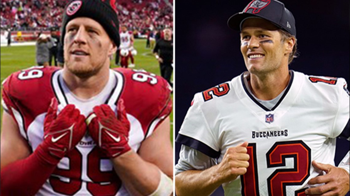 J.J. Watt invites Tom Brady to retired guys golf club, drinks on