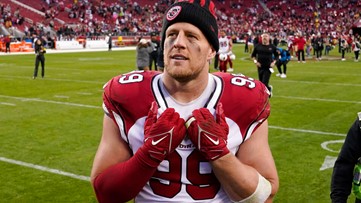 JJ Watt to help with fan's grandpa's funeral costs after Twitter post  offering items for sale – Houston Public Media