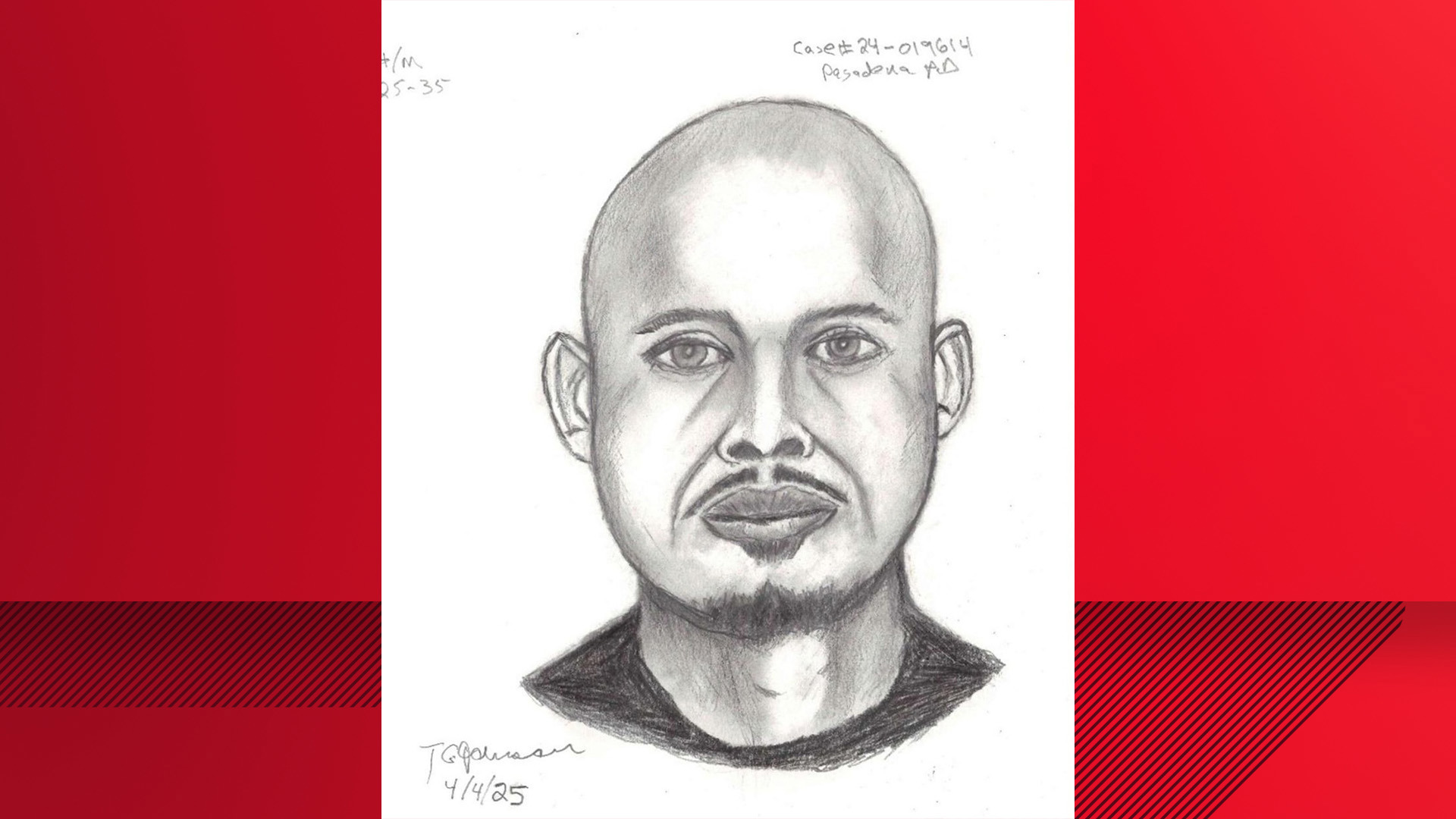 Pasadena police release sketch of person of interest in sexual assault ...