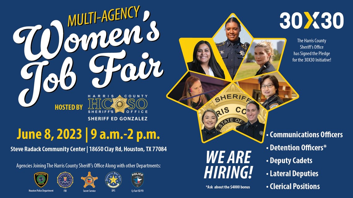 Job fair Houston: Lembaga penegak hukum mempekerjakan perempuan