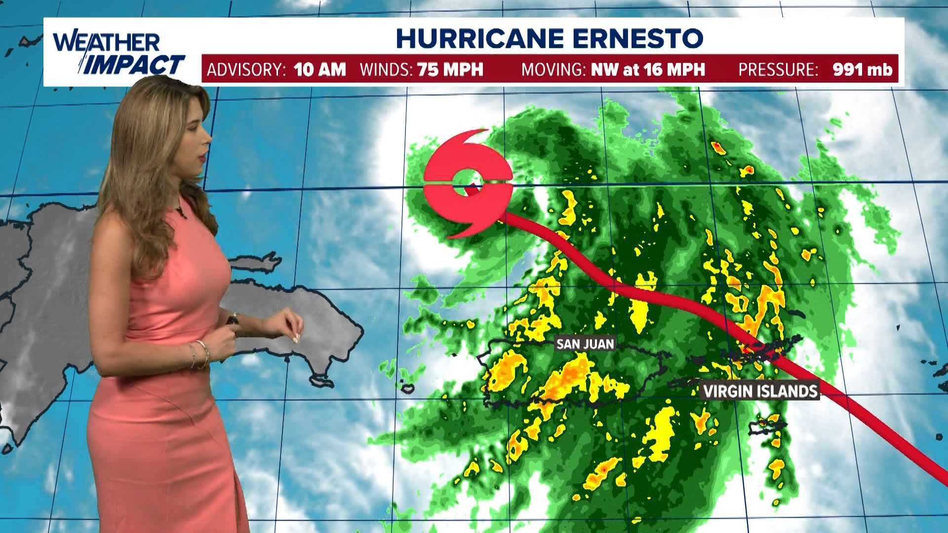Tracking the Tropics: Hurricane Ernesto expected to become Category 3 ...