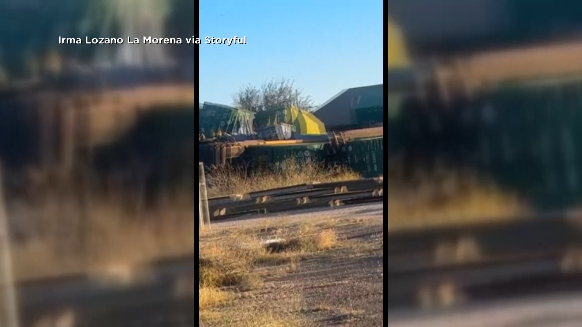 One person is dead and four people are injured after a train derailed and hit the Chamber of Commerce building in Pecos.