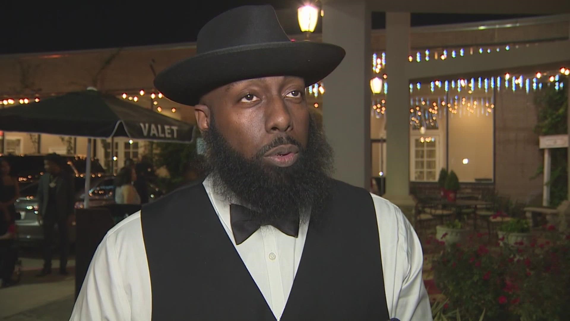 Rapper and philanthropist Trae tha Truth was honored with Joe Biden's Presidential Lifetime Achievement Award in Houston on Friday.
