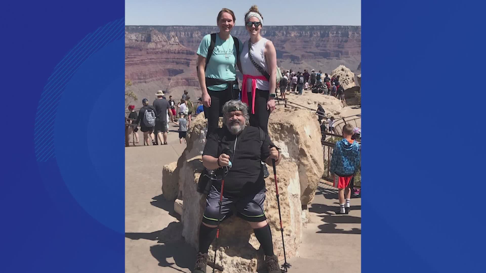 He went from spending more than a month in the ICU, to this week, he’s hiking the Grand Canyon.