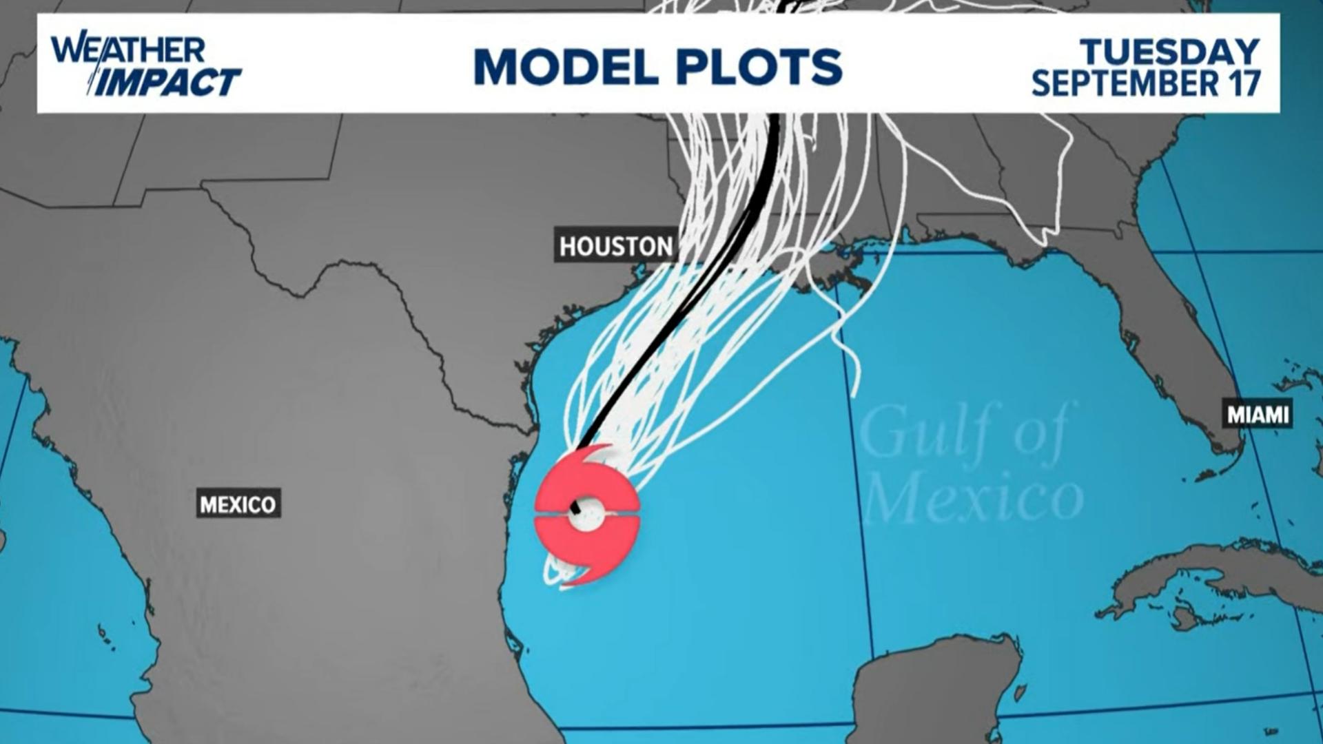 Tropical Storm Francine is expected to become a hurricane when it makes landfall somewhere in Louisiana Wednesday.