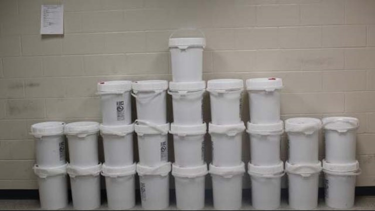 Massive meth bust: Feds find $18M worth of methamphetamine hidden in buckets