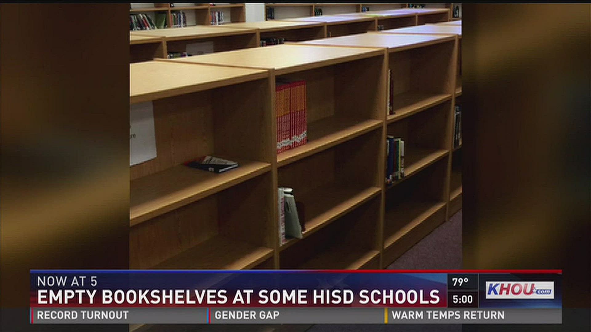 Parents at some HISD schools are upset about the lack of books in libraries.
