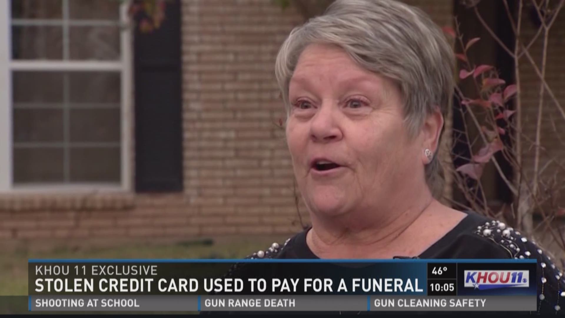 A Texas couple says they got off a Carnival Cruise ship in Galveston and realized their credit card was stolen. To their surprise, it was used to pay for a funeral service in Houston.