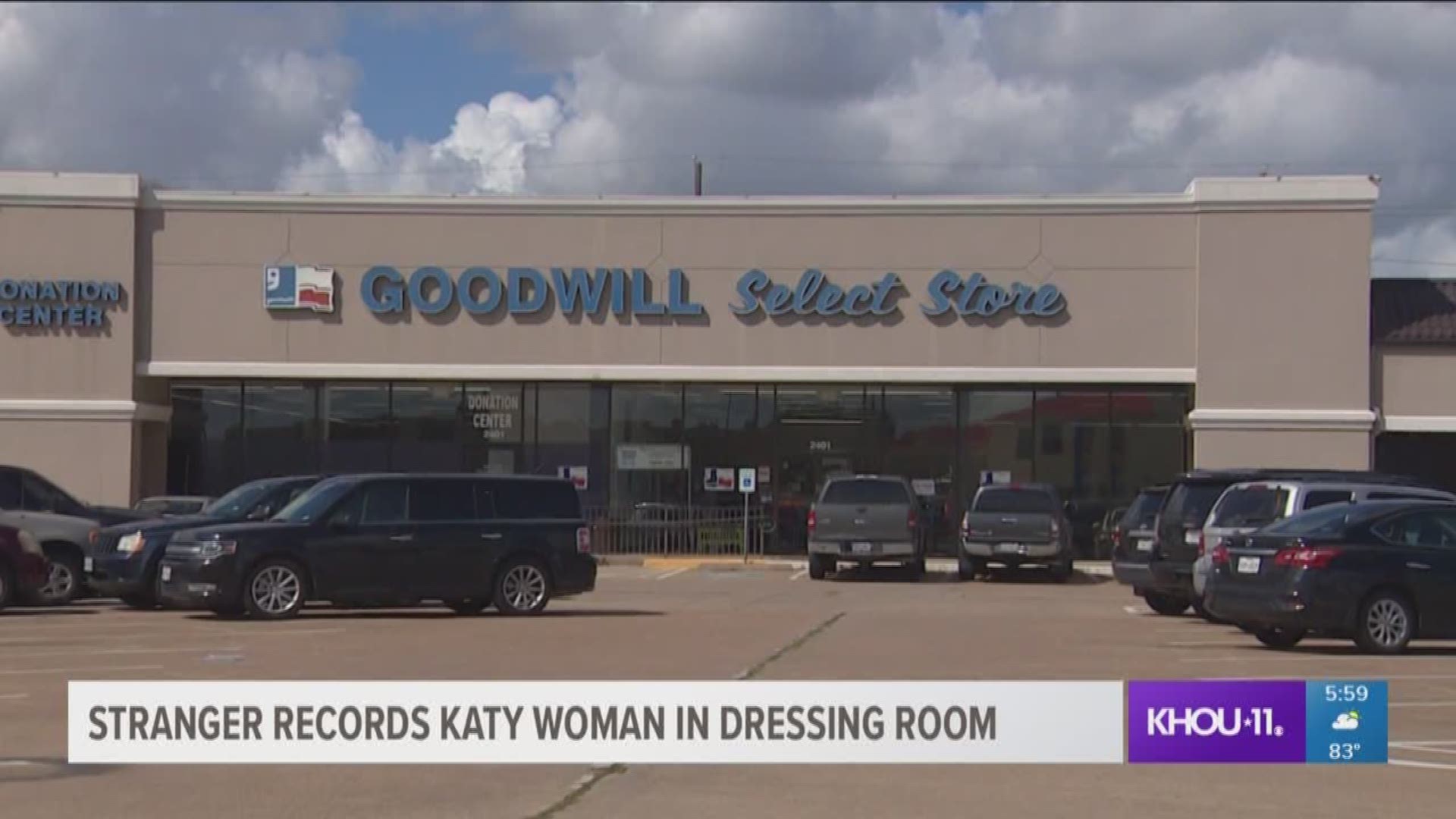 Sheriff's deputies are looking for a peeping tom who allegedly secretly recorded video of a woman in a Katy store.