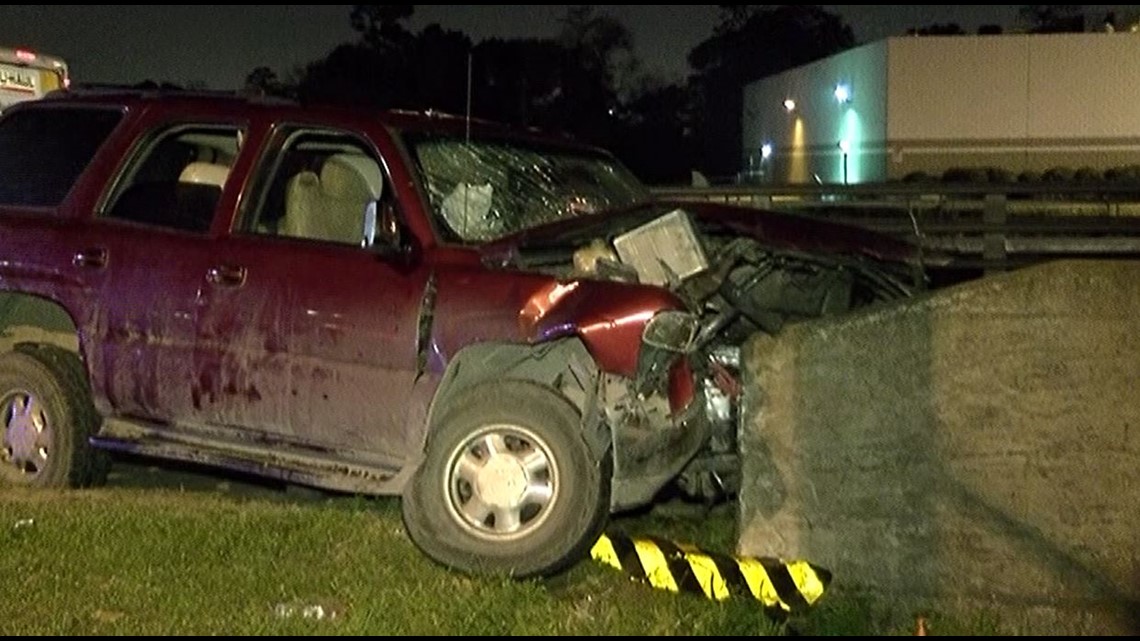 Woman dead, several children injured after car crashes into concrete ...