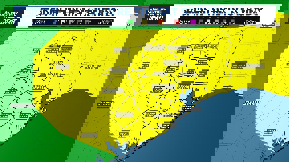 Weather Impact Alert | Widespread rain and storms expected Saturday with flooding, severe weather risk