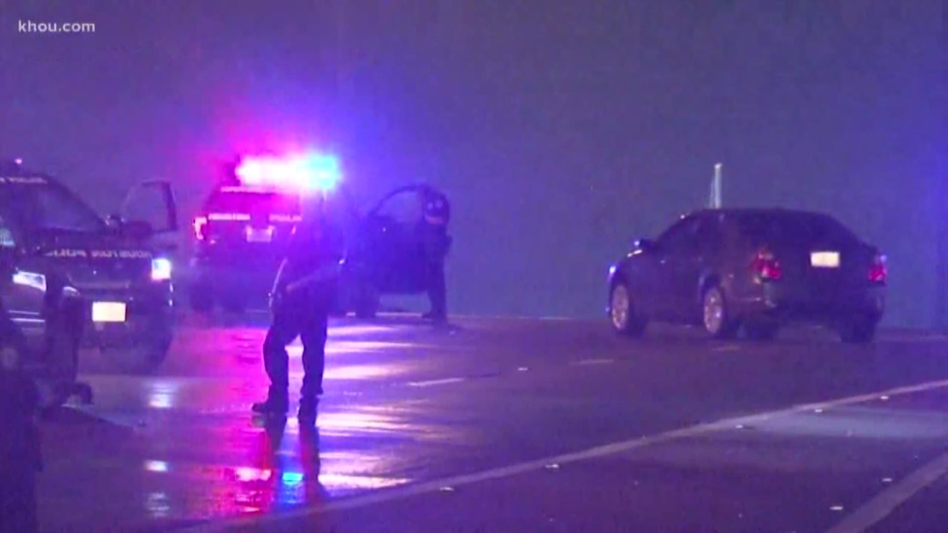 A man was shot and killed while driving on the 610 South Loop early Saturday morning. There are no suspects and no known motive.