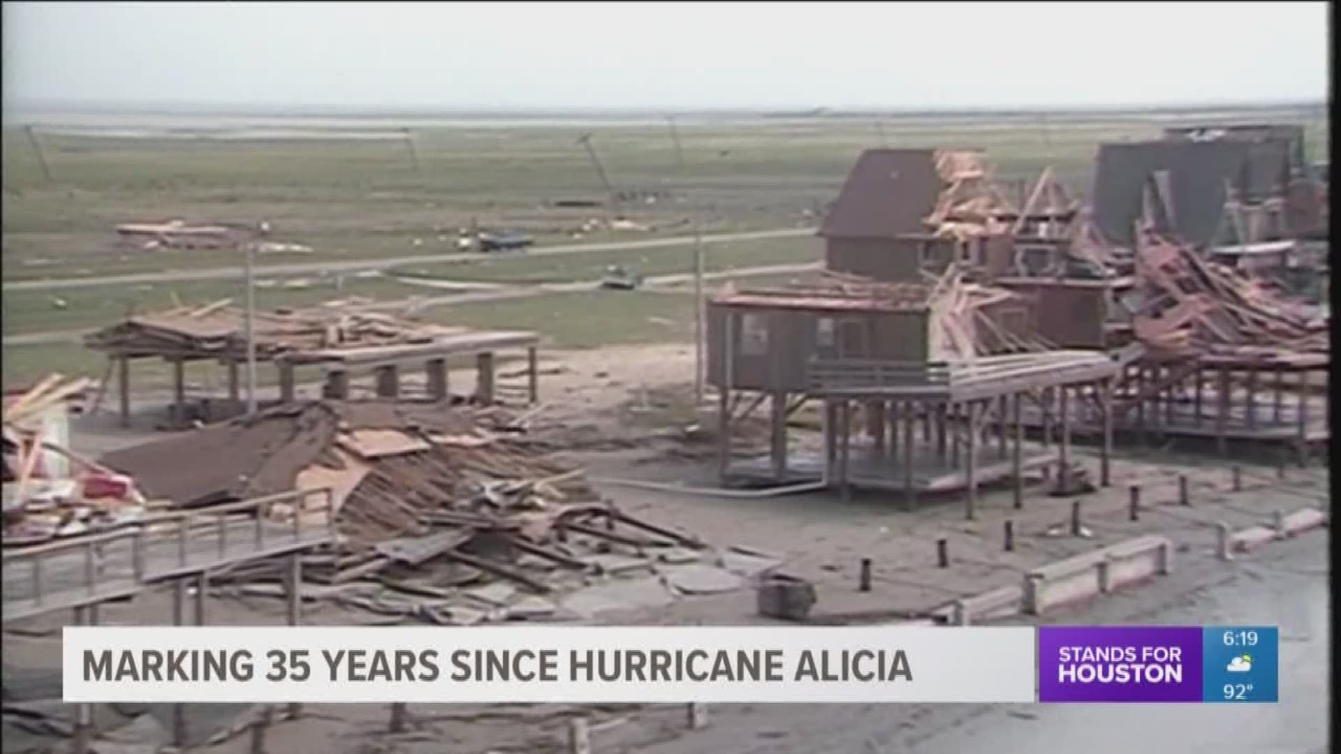 Thirty-five years ago, Hurricane Alicia hit Galveston Island. It packed a punch.